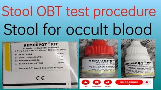 Stool OBT test procedure  stool for occult blood  occult blood test [upl. by Elmo]