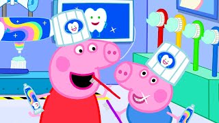 Cepillarse los dientes con Peppa  Los cuentos de Peppa la Cerdita [upl. by Enimsaj]