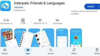 How To Install Interpals Friends amp Languages Apps  How To Download Interpals Friends amp Languages [upl. by Kristoffer]