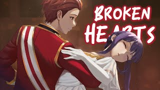 Nightcore  Broken Hearts  lyrics [upl. by Htilil]