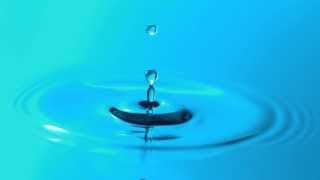 Slow Motion Water Droplet Falling Breaks Surface Tension and Makes Ripples in HD YouTube Video View [upl. by Tana101]