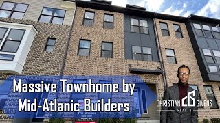 New Home in Bowie Maryland  MidAtlantic Builders  Massive Townhome [upl. by Neffets]