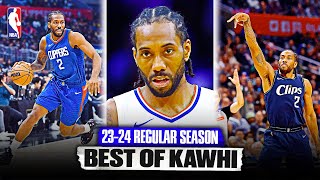 Kawhi Leonard BEST OF 2324 Regular Season Highlights 🤖 [upl. by Mosi]