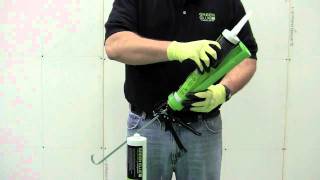 Applying Green Glue Noiseproofing Compound [upl. by Phionna]