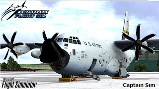 FSX ᴴᴰ  Captain Sim C130  Testflight [upl. by Artimed527]