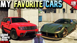 My Top 10 Favorite Cars Of All Time In GTA Online [upl. by Obbard]