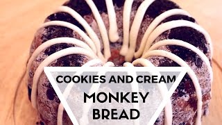 BEST Monkey Bread Recipe  Cookies and Cream Monkey Bread [upl. by Amitie]