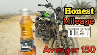 Bajaj Avenger 150 Street Real Mileage test [upl. by Susejedairam]