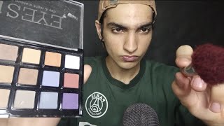 ASMR Doing Your Victorias Secret Model Makeup 💄💋  tapping amp scratching  mouth sounds  whispers [upl. by Dnomyad]