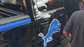 VIDEO Ford unveils limited edition Detroit Lionsthemed 2024 F150 Hybrid [upl. by Kelvin]