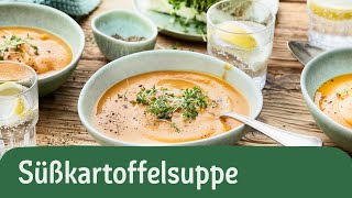 Süßkartoffelsuppe  7 Zutaten Rezepte  REWE Deine Küche [upl. by Fenelia715]