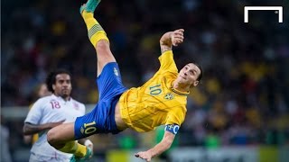 Zlatan Ibrahimovics famous 30yard bicycle kick vs England [upl. by Trumaine]