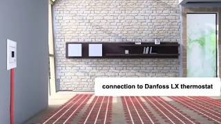 Danfoss LX Electric floor heating mats [upl. by Eanehs]