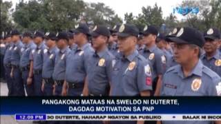 Duterte promises higher salary to the police [upl. by Kutzenco]