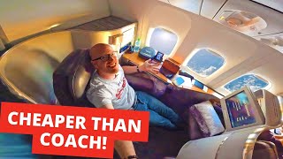 How I Flew Transatlantic FIRST CLASS Cheaper Than Economy [upl. by Ezri]