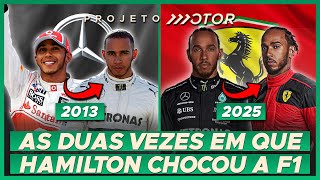 COMO HAMILTON CHOCOU A F1 POR DUAS VEZES EM MUDANÇAS DE EQUIPE [upl. by Gettings4]