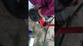 Changing the oil in the Homelite HP3127 pressure washer [upl. by Froma]