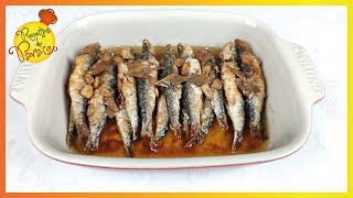 SARDINHA COM MOLHO DE ESCABECHE petisco maravilhoso  🍎 Receitas do Paraíso [upl. by Gittle533]