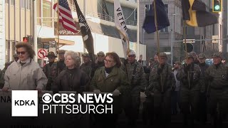 Pittsburgh pays homage to all veterans with 105th Veterans Day parade [upl. by Ming]