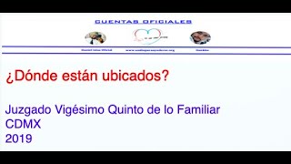 ¿Dónde están ubicados Juzgado Vigésimo Quinto de lo Familiar en la Ciudad de México [upl. by Yelreveb]