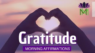 Morning Meditation for Gratitude with Affirmations  Mindful Movement [upl. by Fiel]