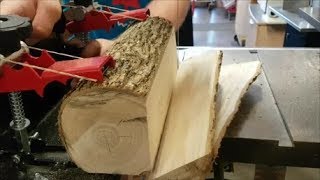 How to Quarter Saw a Log With The Little Ripper Mini Bandsaw Sawmill EthAnswers [upl. by Aihsyla183]