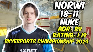 Aurora Norwi 2317 vs 3DMAX Nuke Skyesports Championship 2024  CS2 POV [upl. by Teraj]