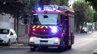 BSPP FPT 18  CS Montreuil  Paris Fire Dept Engine 18 [upl. by Maurine]