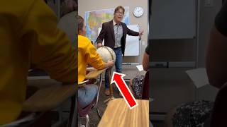 Teacher causes a scene on flat earth shorts [upl. by Noelle277]