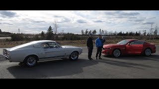 1967 Shelby GT500 at race track with 2017 Ford Mustang GT [upl. by Ylim]