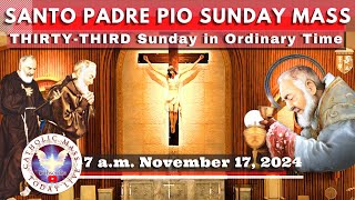 SUNDAY MASS TODAY LIVE at Santo Padre Pio National Shrine  Batangas November 14 2024 7am [upl. by Yelhsa]