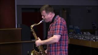 Ken Vandermark quotLove Cryquot Albert Ayler live  PointCulture Charleroi october 12th 2016 [upl. by Alebasi]