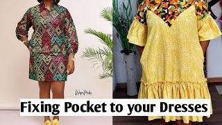 How to Attach pockets to your Dress [upl. by Sisenej]