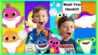 Baby Shark Hand Wash Challenge  Join BabySharkHandWashChallenge [upl. by Lrigybab]