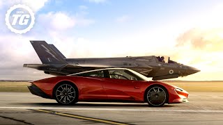 FULL FILM McLaren Speedtail vs F35 Fighter Jet  Top Gear [upl. by Cole]