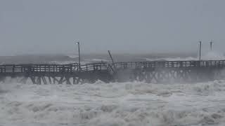 Cherry Grove Pier Collapses Due to Hurricane Ian in South Carolina  1524439 [upl. by Claire]