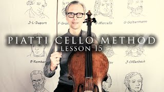 A Piatti Cello Method Lesson 15  The Third Position  Practice with Cello Teacher [upl. by Peggy]