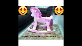 COMO FAZER CAVALINHO DE MADEIRA  DIY  MAKING WOODEN HORSE [upl. by Neb]