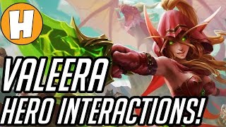 Valeera Sanguinar  Heroes of The Storm New Voice Lines amp Interactions  Hammeh [upl. by Ailegra313]