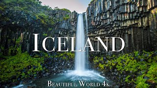 Iceland 4K Nature Relaxation Film  Meditation Relaxing Music  Amazing Nature [upl. by Aniratac]