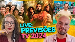 LIVE PREVISÕES para a TV em 2024  Coisas de TV [upl. by Eilrac]