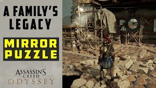 How to Open the Door in A Familys Legacy  Align Mirrors amp Solve Puzzle  ASSASSINS CREED ODYSSEY [upl. by Latif]