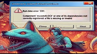 Runtime error 339 Component mscomctlOCX or one of its dependencies notcorrectly registered [upl. by Richmound453]