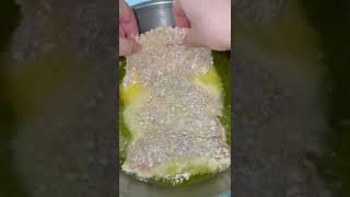 Wiener Schnitzel from veal foodtitok FoodLover cooking easyrecipe foryou [upl. by Lomaj]