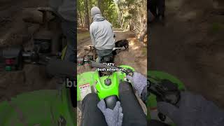 ATV bush adventure be like with German Shepherd buddy adventure fun atv [upl. by Namzzaj]