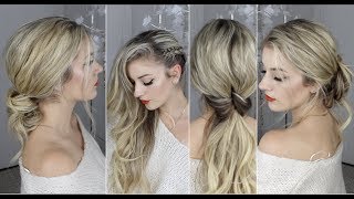 TUTO 5 Coiffures FACILES à faire soimême  Cheveux longs et milongs [upl. by Nnyliram641]