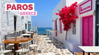 Paros Greece 🇬🇷  The BudgetFriendly Mykonos  4K 60fps HDR Walking Tour [upl. by Shum]