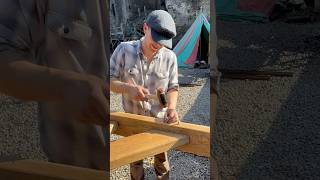 Assembling the guillotine ireland guillotine wood handtools blacksmith woodwork bunratty [upl. by Hoopes604]