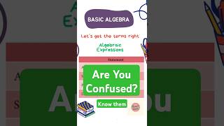 Basic Algebra Getting the Terms Right [upl. by Ahseim761]