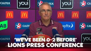 Fagan not rattled by winless start  Brisbane Lions Press Conference  Fox Footy [upl. by Wattenberg]